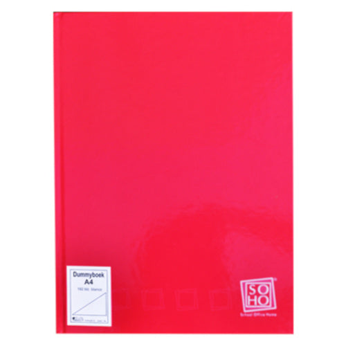 dummyboek A4 cm papier rood