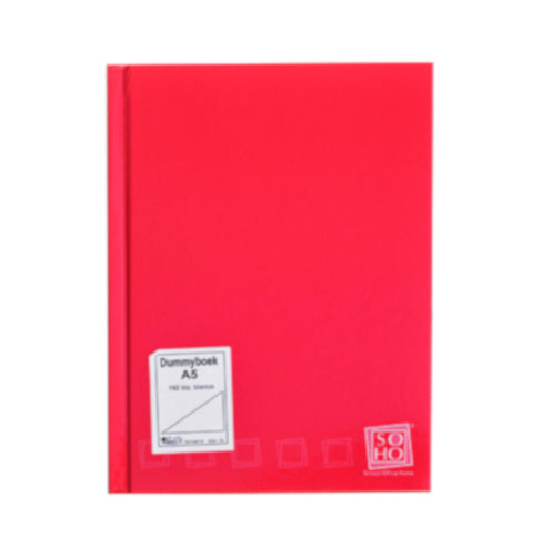 dummyboek A5 papier rood
