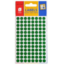 etiketten rond 8 mm papier groen 3 vellen á 104 stuks