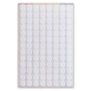 etiketten rond 8 mm papier wit 3 vellen á 104 stuks