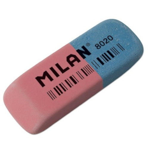 gum Milan 6,3 x 2,4 rubber roze/blauw