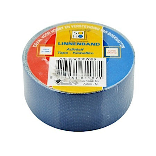 tape linnenband 19 mm blauw 3 meter