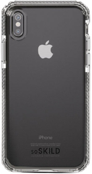 telefoonhoes Defend iPhone X/Xs siliconen grijs