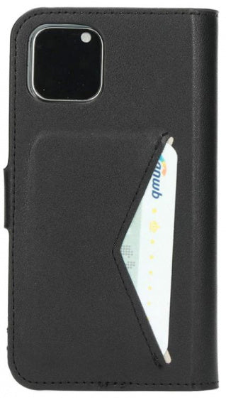 telefoonhoes Flip Case iPhone 11 Pro kunstleer zwart