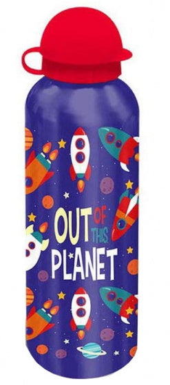 drinkfles Space junior 500 ml aluminium donkerblauw