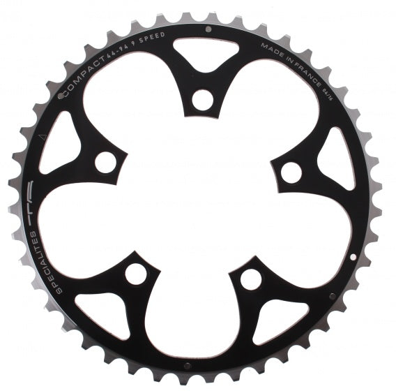 kettingblad Compact 44T 9SP 94 mm zwart/zilver