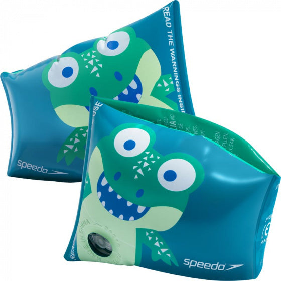 zwemvleugeltjes Croc jongens PVC blauw/groen 2-delig