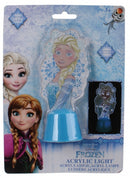 acryllampje Fozen Elsa 13 cm blauw