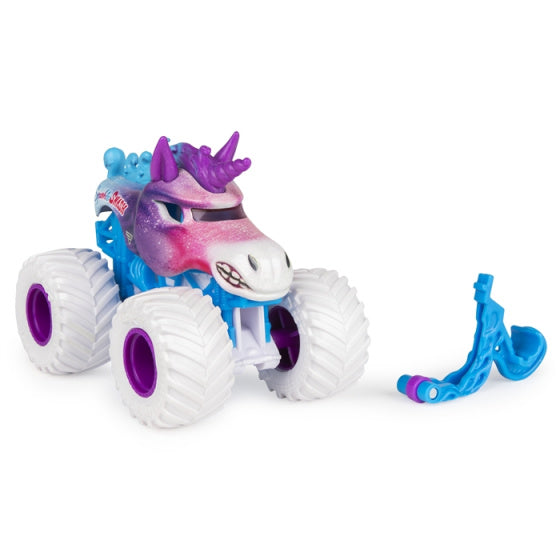 monstertruck Monster Jam Sparkle Smash 1:64 blauw