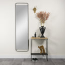 bijzettafel Clint 57 x 78,5 cm staal/hout zwart