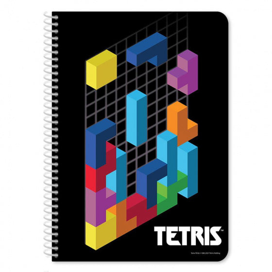 schrift Tetris junior 17 x 25 cm papier zwart 60 pagina's