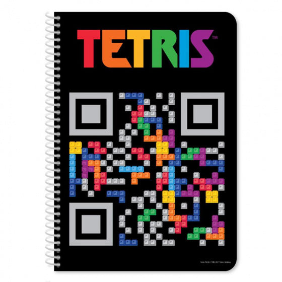 schrift Tetris QR junior A4 papier zwart 60 pagina's