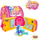 speelset Ekinia paarden meisjes 17 cm roze 3-delig