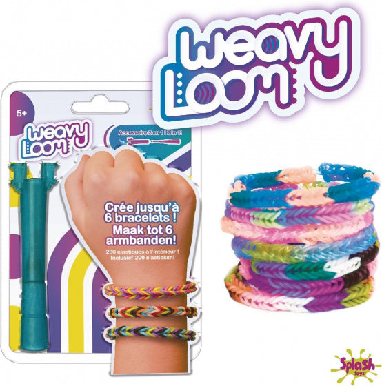 loombandjes Weavy meisjes rubber geel 200 stuks