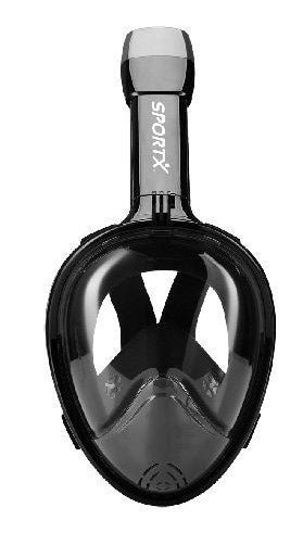 SportX Duikset Full Face Black L/XL