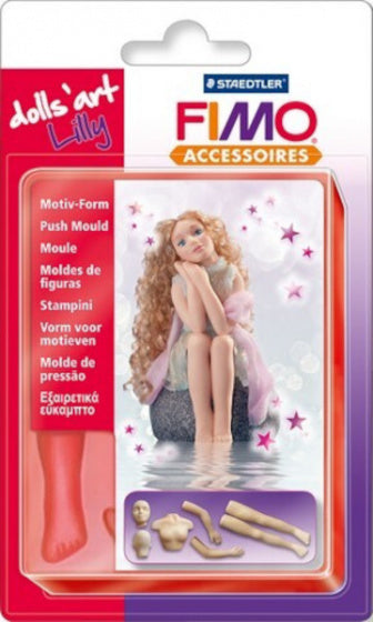 Fimo Motiefvorm Lilly naturel 7-delig