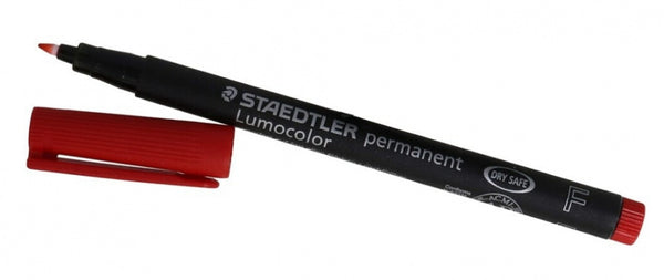permanentmarker F Lumocolor lijndikte 0,6 mm rood