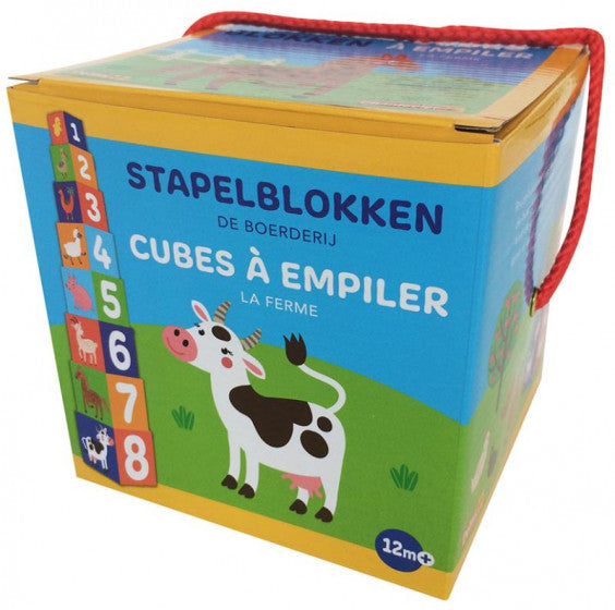 Stapelblokken De boerderij 8-delig