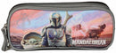 etui Mandalorian junior 23 x 10 cm polyester grijs