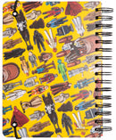 notitieboek hardcover A5 14,8 x 21 cm karton geel