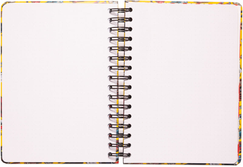 notitieboek hardcover A5 14,8 x 21 cm karton geel