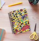 notitieboek hardcover A5 14,8 x 21 cm karton geel