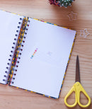 notitieboek hardcover A5 14,8 x 21 cm karton geel