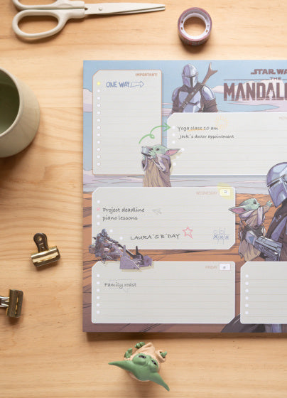 scheurkalender The Mandalorian A3 bruin 54 pagina's