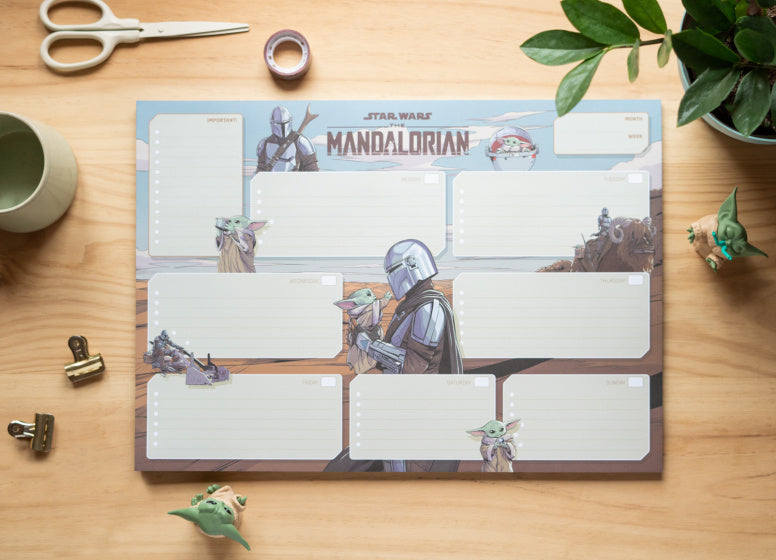 scheurkalender The Mandalorian A3 bruin 54 pagina's