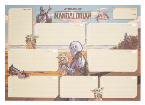 scheurkalender The Mandalorian A3 bruin 54 pagina's