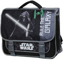 schooltas 38 x 14 x 34 cm polyester zwart/grijs