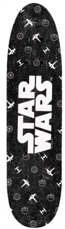 skateboard 61 x 15 x 10 cm hout zwart/wit