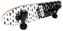 skateboard 61 x 15 x 10 cm hout zwart/wit