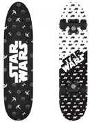 skateboard 61 x 15 x 10 cm hout zwart/wit