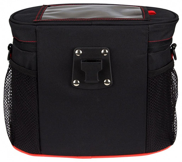 stuurtas Ovaal 10,7 liter zwart/rood