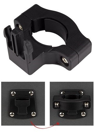 stuurtas Ovaal 10,7 liter zwart/rood