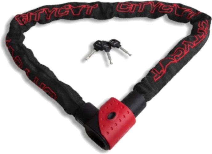 kettingslot Citycat ART-3 1200 x 9 mm zwart/rood