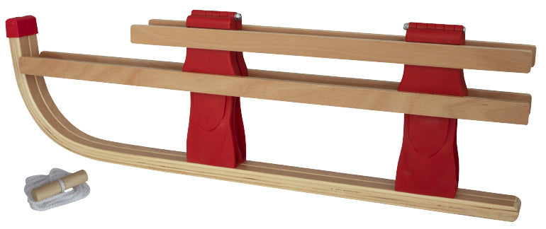 slee opvouwbaar 110 x 39 x 23 cm hout rood/naturel    