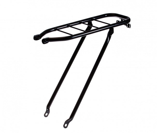 Achterdrager 26/28" Steco met scharnierbare poten - zwart