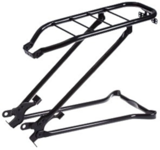 Achterdrager Steco 28" Tour met klapstandaard - zwart glans