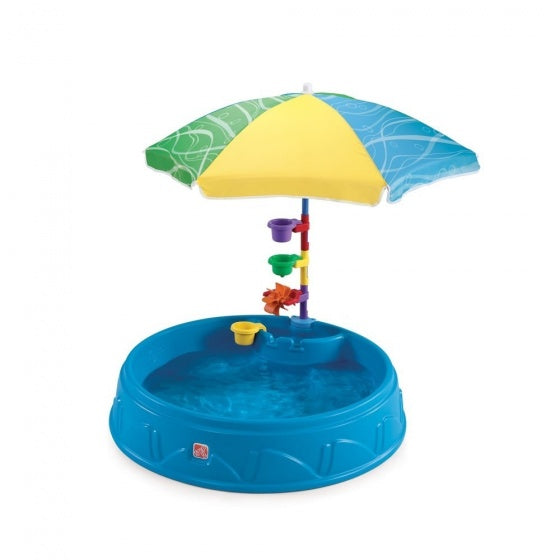 kinderzwembad Play & Shade 95 x 19 cm blauw