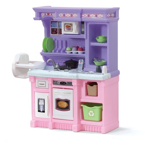 kleine bakker speelgoedkeuken 105 cm roze/paars