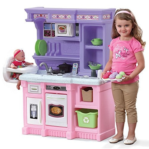 kleine bakker speelgoedkeuken 105 cm roze/paars