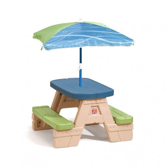 picknicktafel Playful Picnic met parasol 94 cm