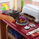 Speelgoedkeuken open keuken en grill 119 cm bruin