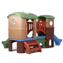 speelhuis Clubhouse Climber bruin 178 x 348 x 232 cm