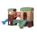 speelhuis Clubhouse Climber bruin 178 x 348 x 232 cm