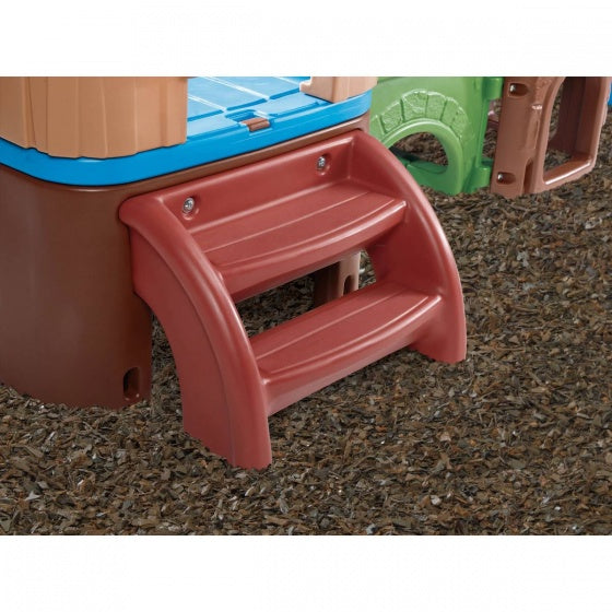 speelhuis Clubhouse Climber bruin 178 x 348 x 232 cm