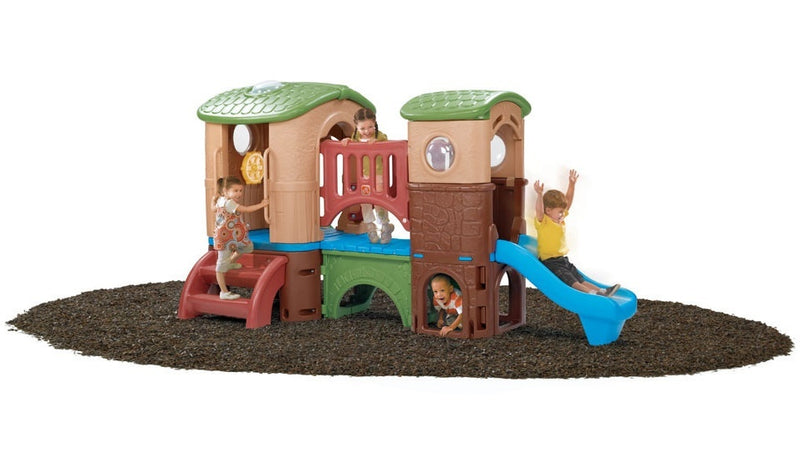 speelhuis Clubhouse Climber bruin 178 x 348 x 232 cm