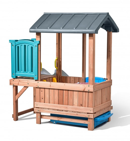 speelhuis Woodland Adventure 193 cm bruin